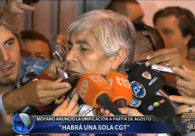 Líderes sindicales anunciaron que habrá "una sola CGT"