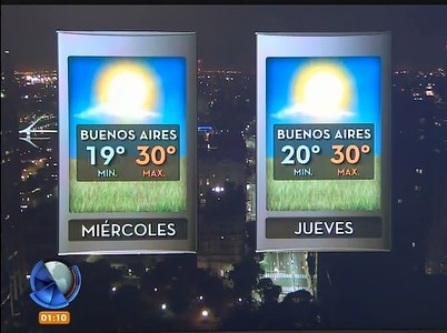 Miércoles nublado con máxima de 30 grados