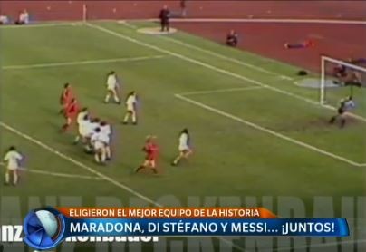 Maradona, Di Stéfano y Messi... ¡juntos!