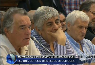 La CGT unificada se reunió con diputados opositores