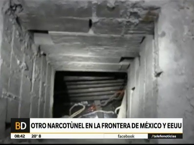 Descubren otro narcotúnel entre E.E.U.U. y México
