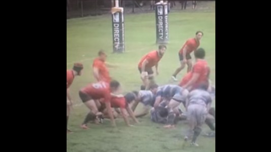 Brutal agresión en un partido de rugby