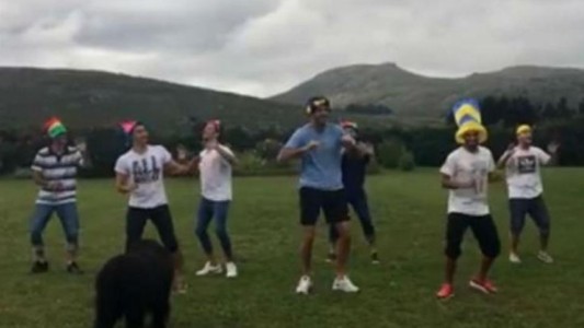 Del Potro y sus amigos bailan "picky picky"