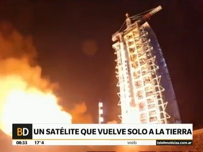 China lanzó al espacio un satélite que puede retornar a la tierra