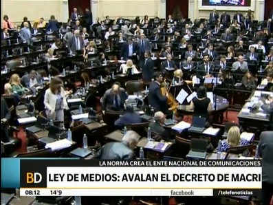 Convalidó Diputados los cambios del Ejecutivo a la Ley de Medios
