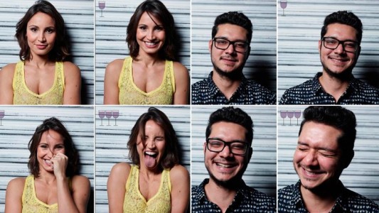 Las fotos que demuestran cómo cambia el rostro humano con 1,2 y 3 copas de vino