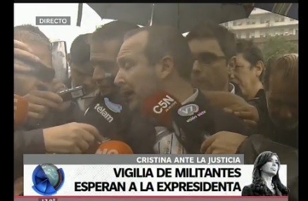 Sabatella apoyó a Cristina en Comodoro Py: "Es una causa absurda y pongo las manos en el fuego por ella"