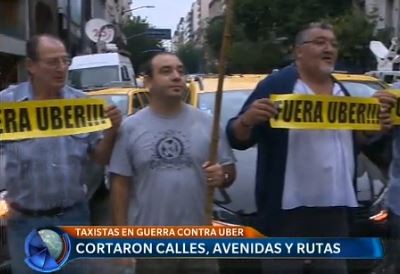 Taxistas cortaron calles, avenidas y rutas