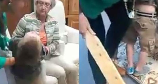 Video viral: una mujer publicó la paliza de la directora del colegio a su hijo