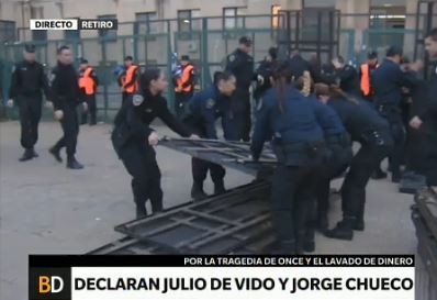 Fuerte operativo de seguridad en los tribunales de Coomodoro Py