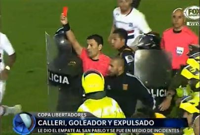 Calleri, goleador y expulsado