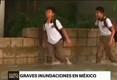 La lluvia provocó inundaciones y caos en el Distrito Federal