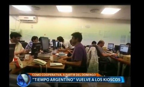 "Tiempo Argentino" vuelve a los kioscos