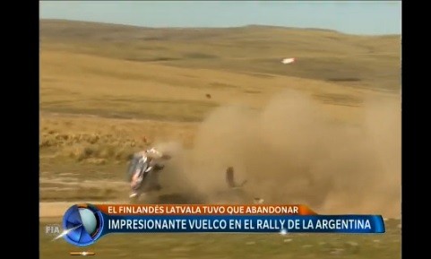 Impresionante vuelco en el Rally de la Argentina