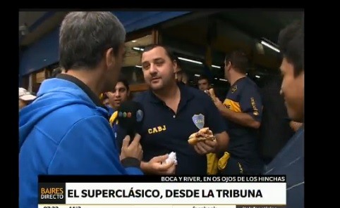 El Superclásico, desde la tribuna