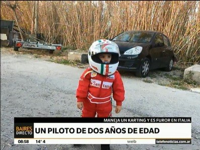 Un piloto de dos años de edad