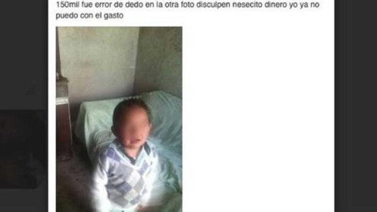 Arrestaron a una mujer que vendía a su hijo a través de Facebook