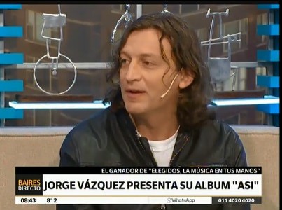 Jorge Vázquez presentó su álbum "Así"