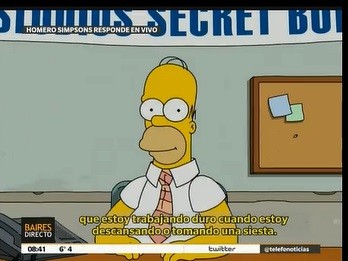 Homero Simpson responde preguntas de los televidentes