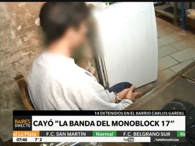Cayó la banda del monoblok 17