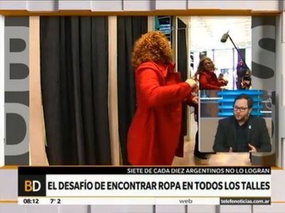 Siete de cada diez argentinos no encuentran ropa de su talle