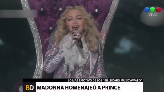 Madonna rindió homenaje a Prince en los Billboard 2016