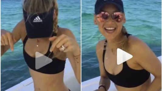 Kournikova íntima: baila al ritmo de un tema de Enrique Iglesias en un yate lujoso