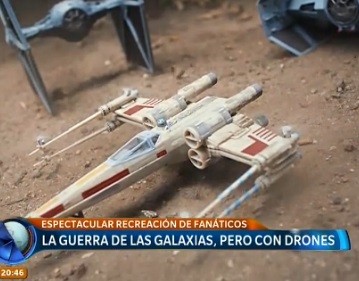La Guerra de las Galaxias, pero con drones