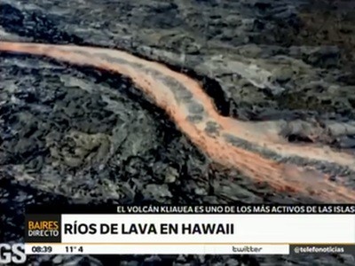 Ríos de lava en Hawaii