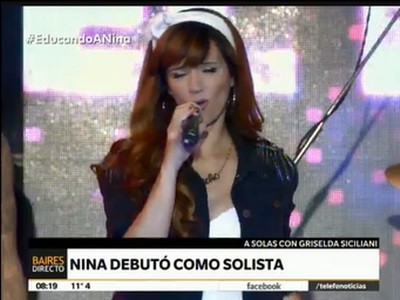 Nina debutó como solista