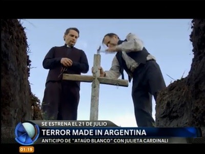 "Ataúd blanco", una película de terror del cine argentino