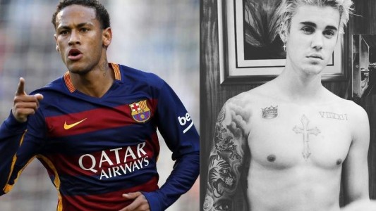 Dos potencias se saludan: Justin Bieber y Neymar juegan al fútbol en Río de Janeiro