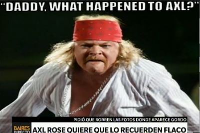 Axl Rose, contra sus memes