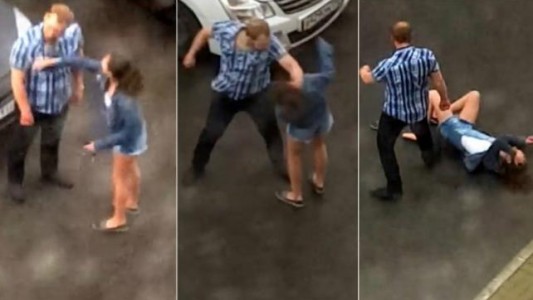 Video: un salvaje caso de violencia de género captado por un testigo en Rusia