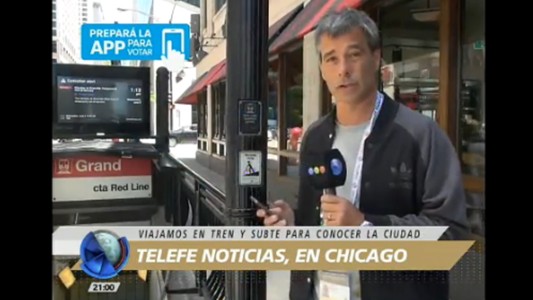 Telefe Noticias, en Chicago