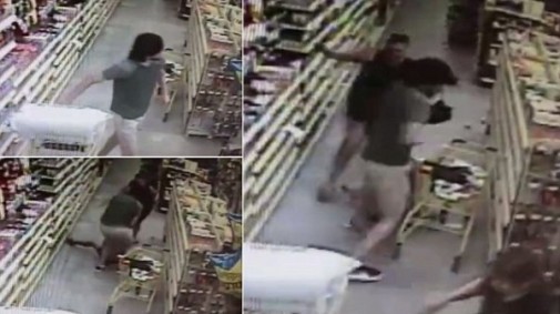 Video: Una madre frustró el secuestro de su hija en un supermercado