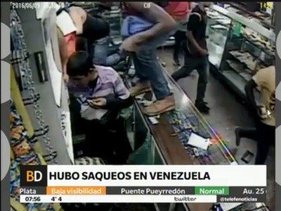 Saqueo de alimentos en Venezuela