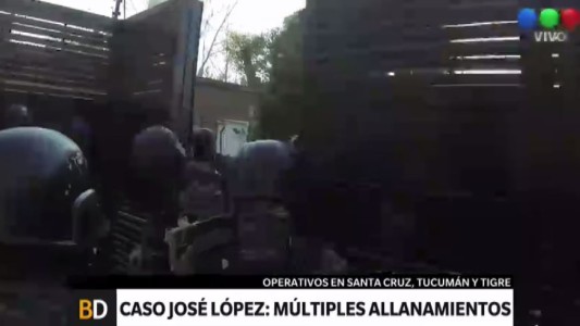 Múltiples allanamientos en propiedades de López