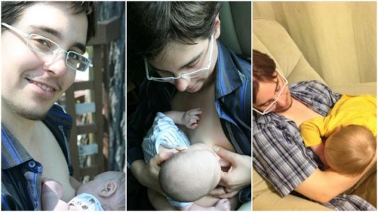El padre transgénero que no renunció a amamantar a sus dos bebés