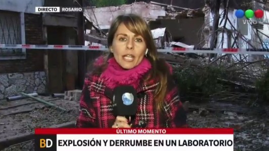 Cinco heridos por explosión y derrumbe en un laboratorio de Rosario