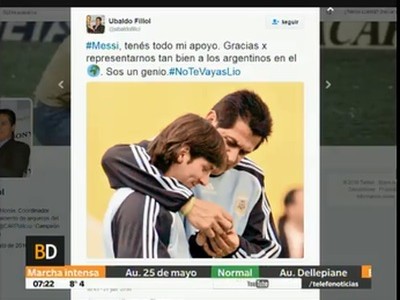 Los famosos le piden a Messi que se quede