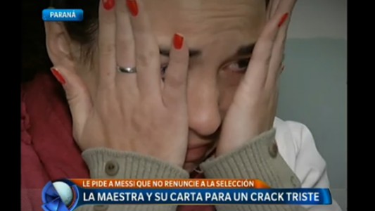 La maestra y su carta para un crack triste