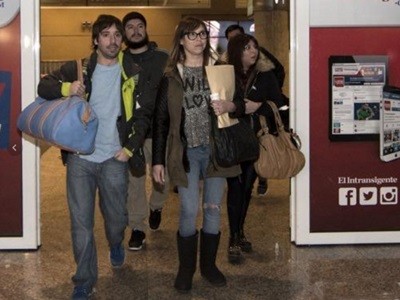 Los hijos de Lázaro Báez insultados en el aeroparque