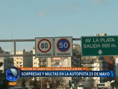 Las velocidades máximas en las autopistas