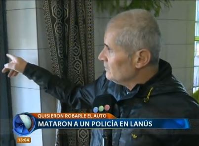 El vecino que grabó la huida de los delincuentes que acribillaron al policía