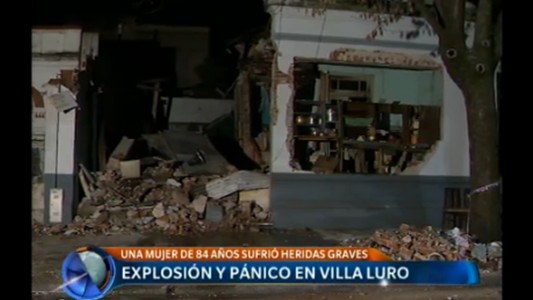 Explosión y pánico en Villa Luro