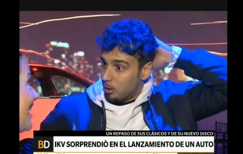 Mini show de Illya Kuryaki en el lanzamiento de un auto
