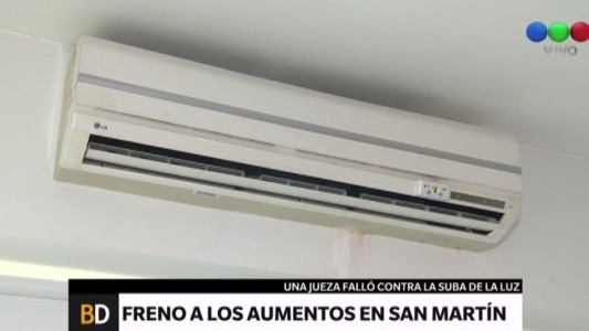 La justicia suspendió el tarifazo de luz en San Martín