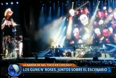 Los Guns N' Roses, juntos sobre el escenario