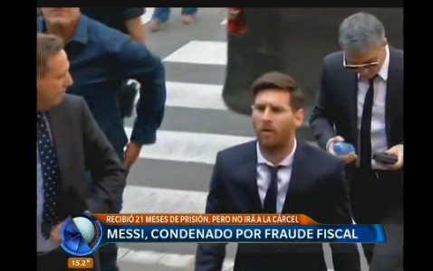 Messi y su padre condenados a 21 meses de prisión, excarcelable